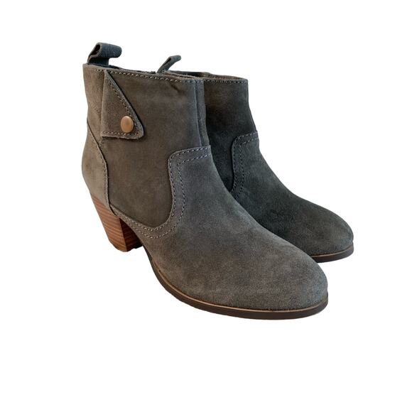 Diba Shoes - Diba Sophie Suede Gray Bootie